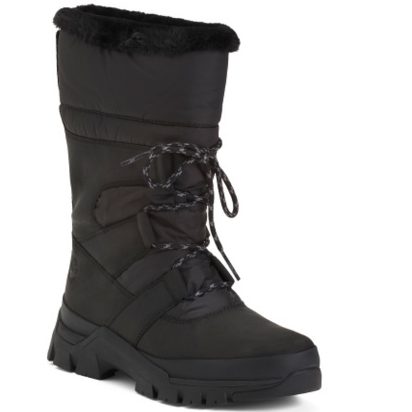 TIMBERLAND Waterproof Pull On Boots In Jet Black- New In Box - Duplicate - Picture 1 of 16